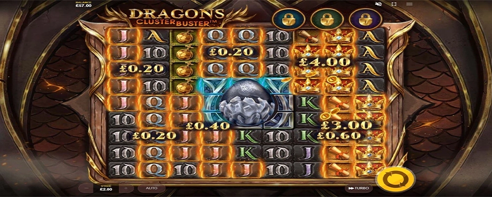 เกมสล็อต Dragons Clusterbuster